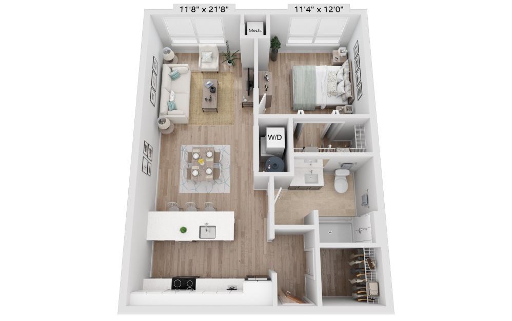 3d floorplan of the a2