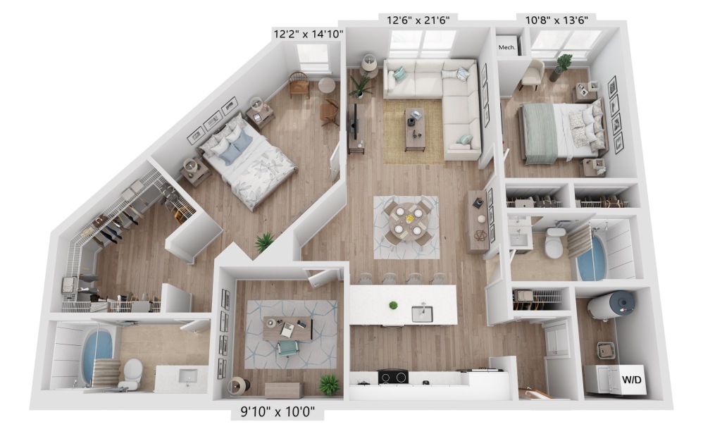 3d floorplan of the b5