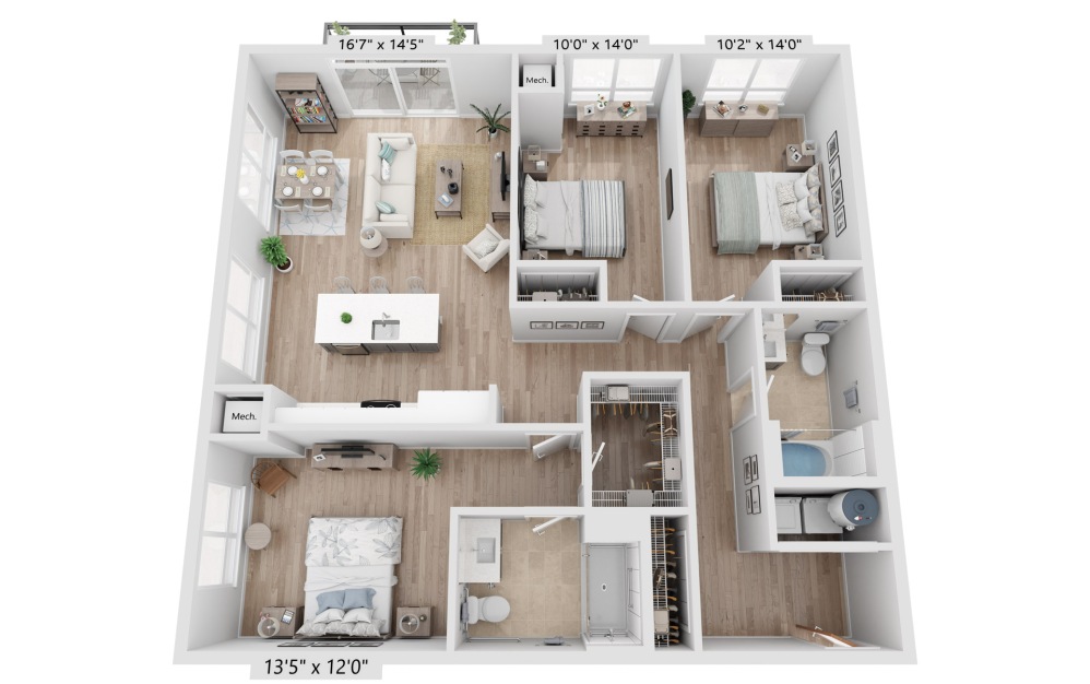 3d floorplan of the c1