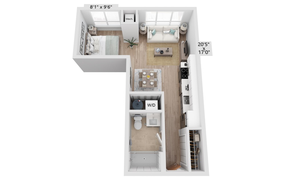 3d floorplan of the s2